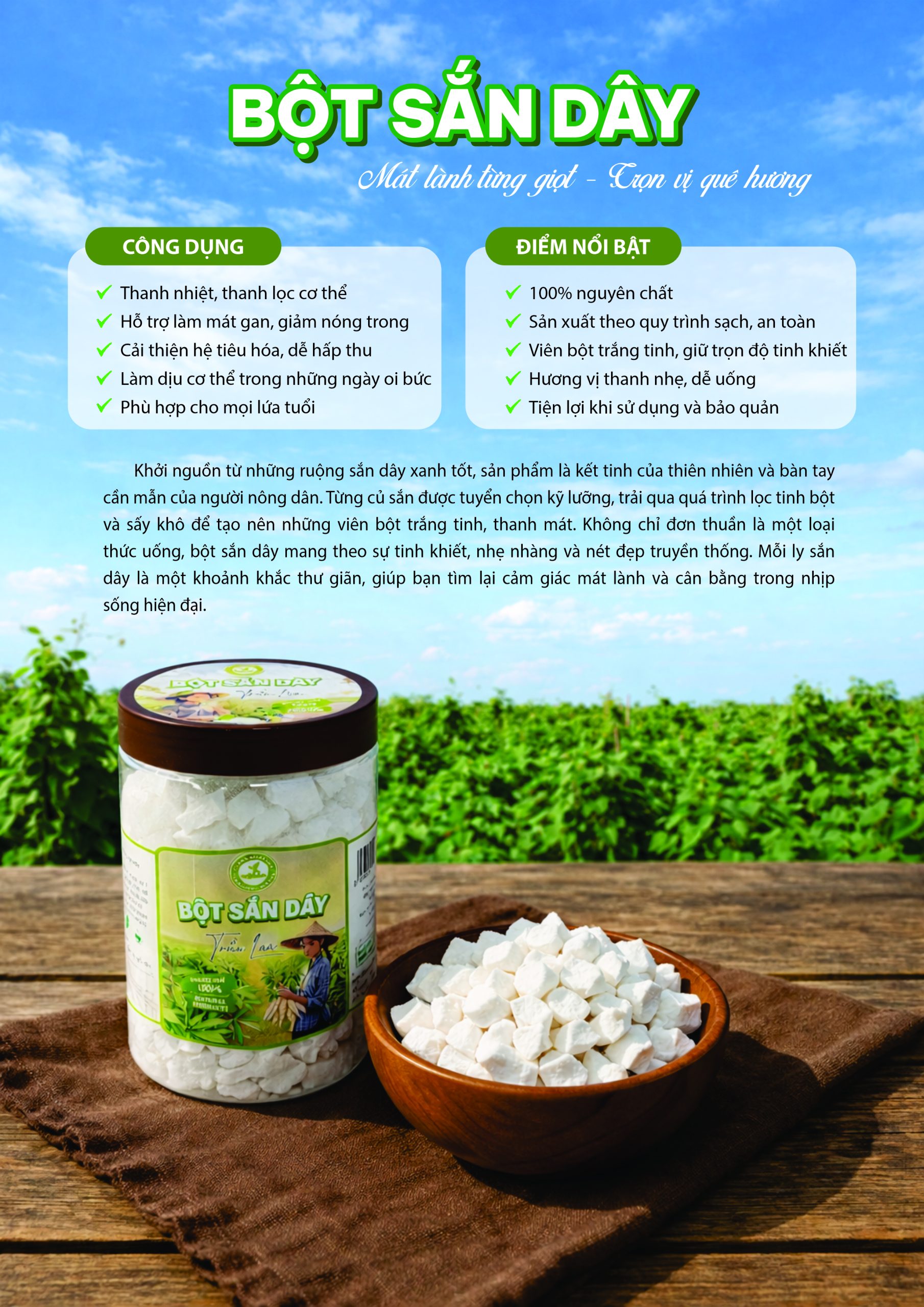 Bột sắn dây – Hộp 500g