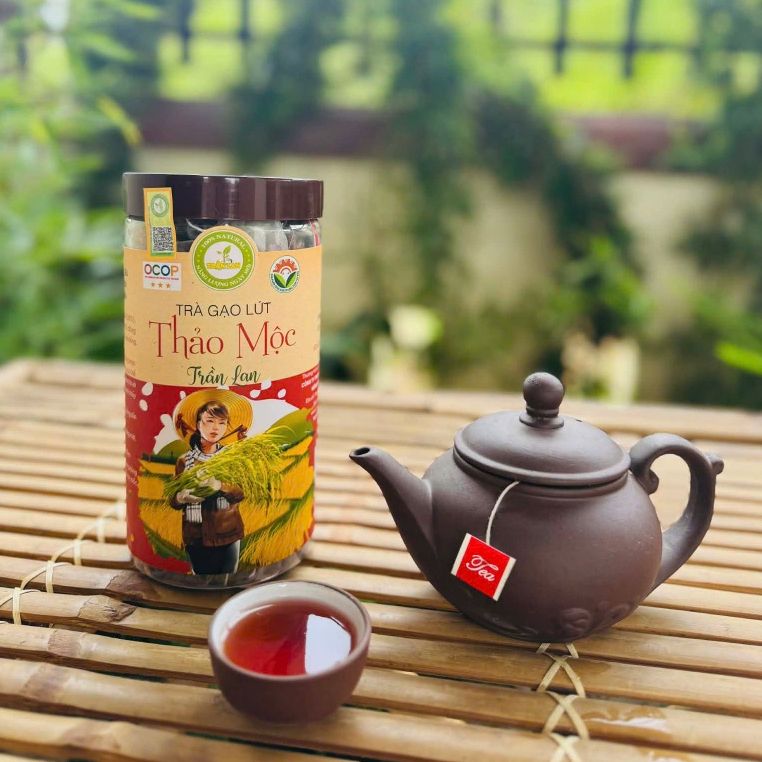 Trà gạo lứt thảo mộc – Hộp 300/500g