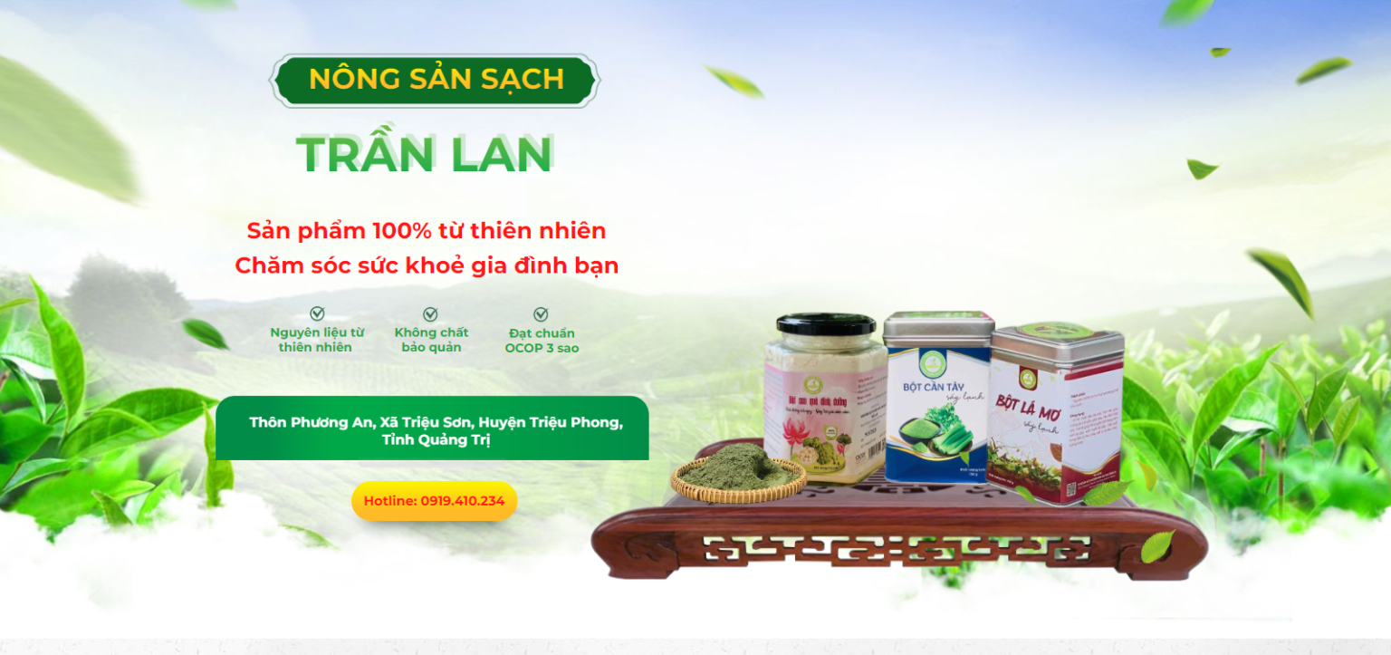 Nông sản sạch Trần Lan Quảng Trị